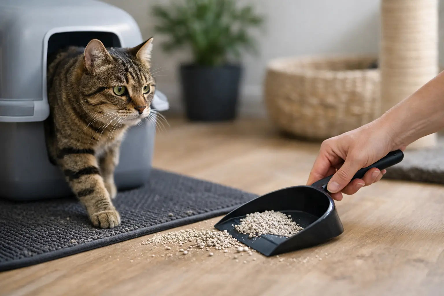How to Stop Cat Litter Tracking Around Home