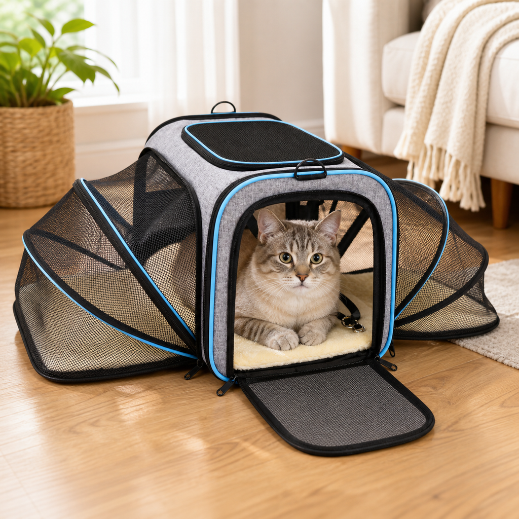 Expandable Soft Cat Carrier