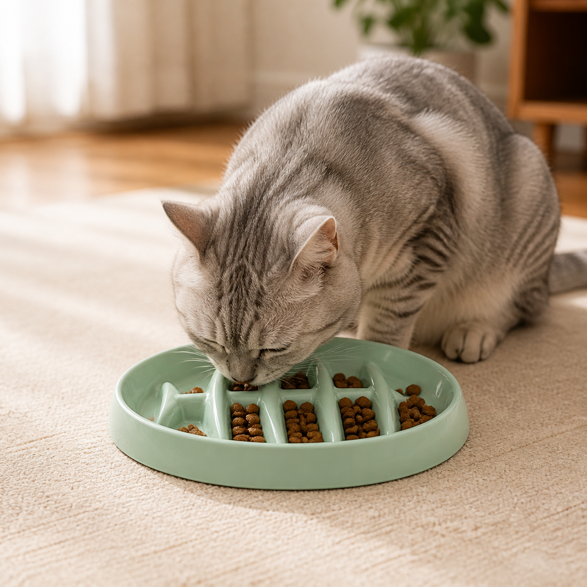 Fishbone Slow Feeder Bowl