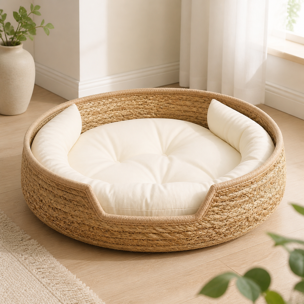 Cotton Rope Cat Basket Bed