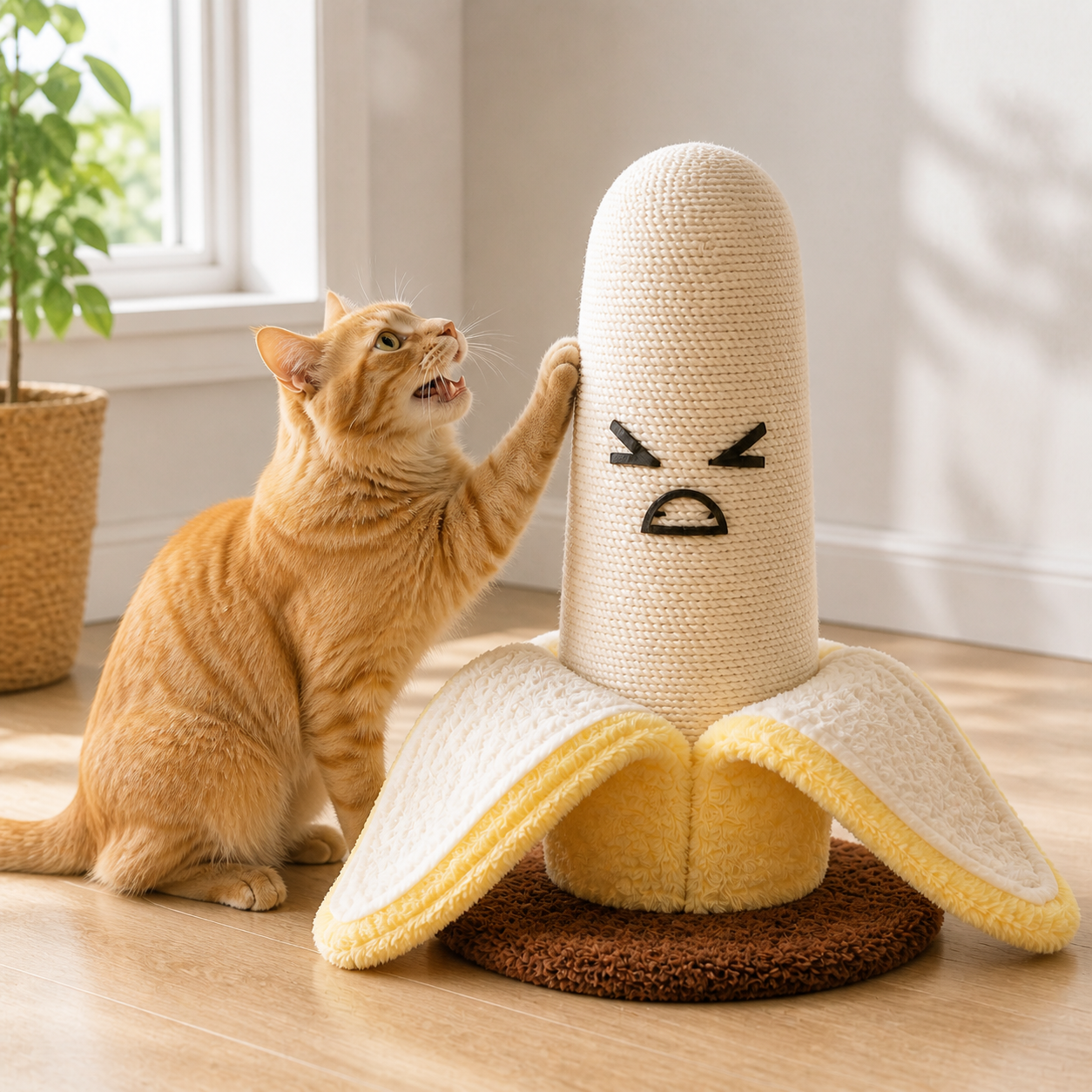 Banana Sisal Cat Scratching Post