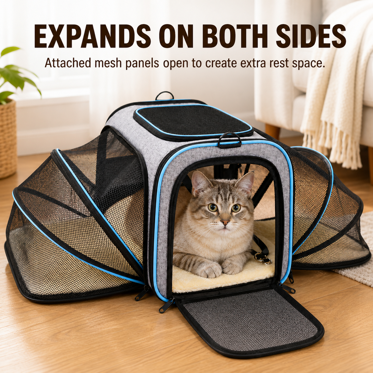 Expandable Soft Cat Carrier