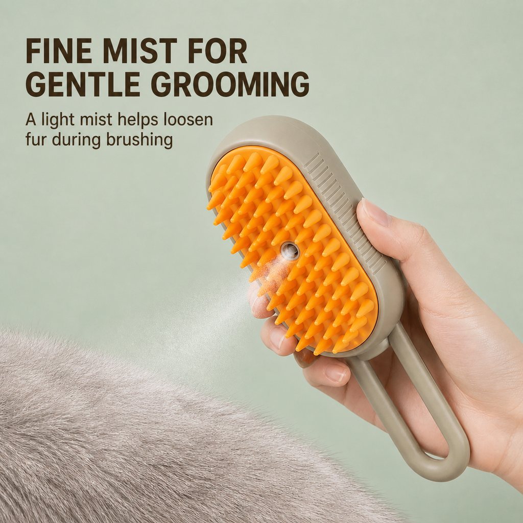 Cat Paw Steam Grooming Brush