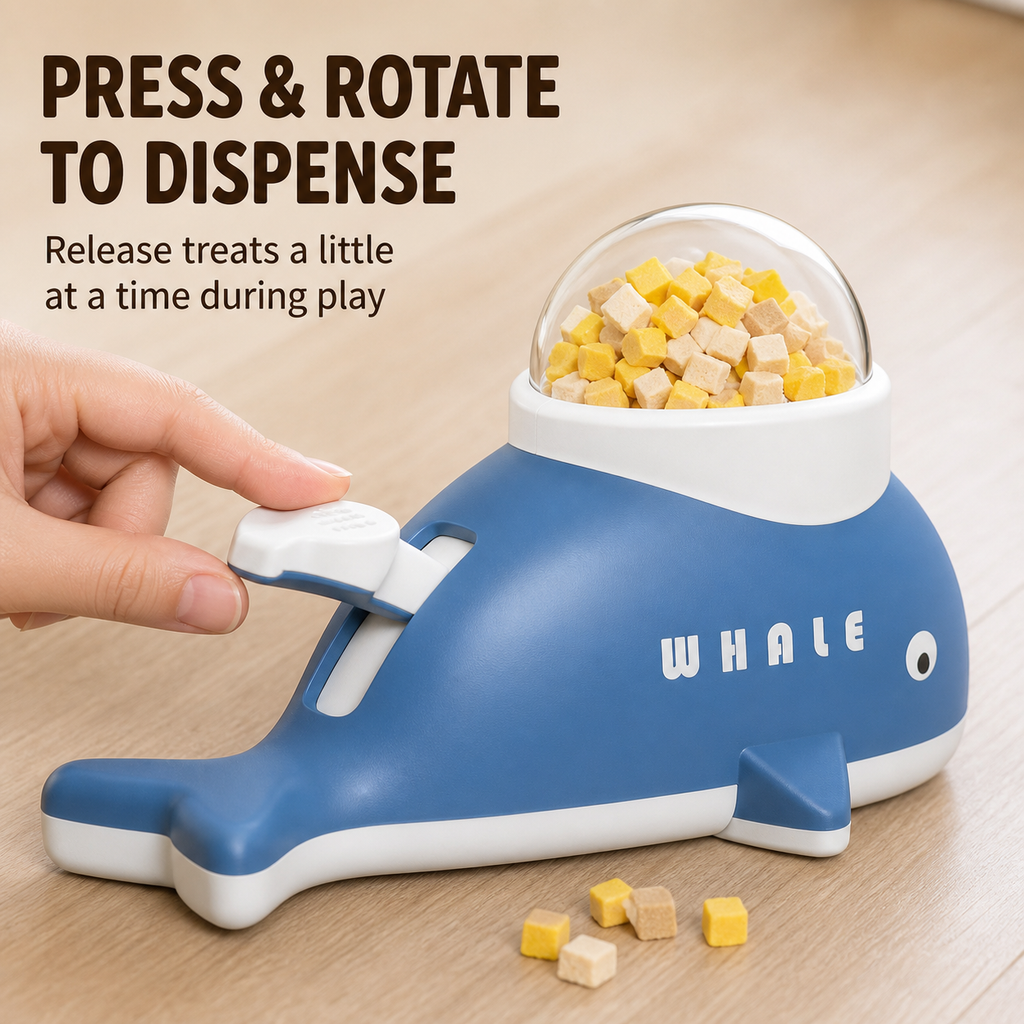 Whale Treat Dispenser Puzzle Toy