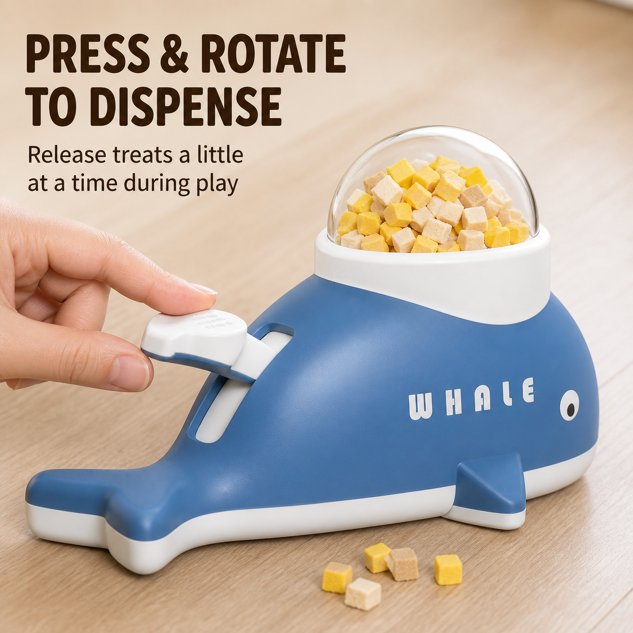 Whale Treat Dispenser Puzzle Toy