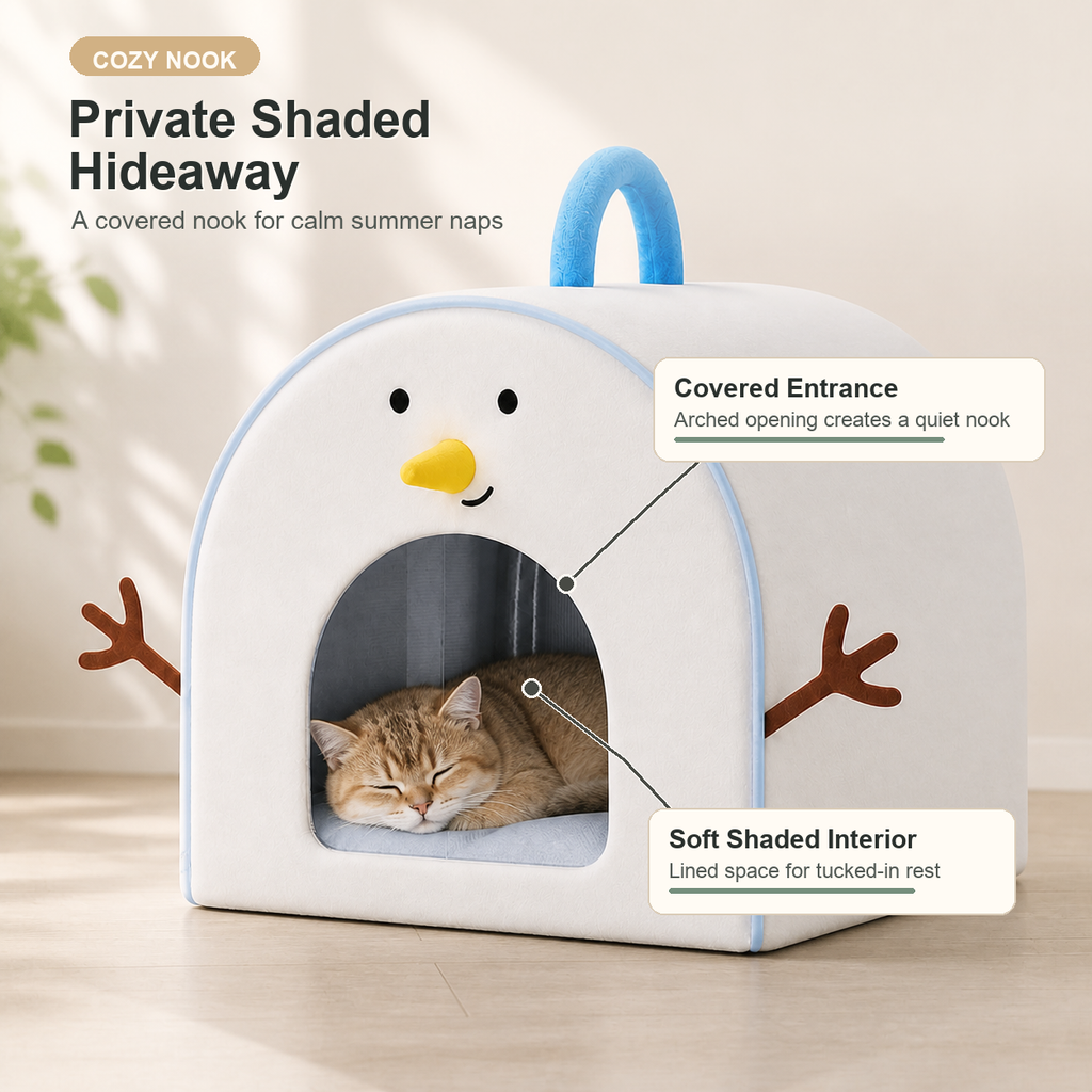 Cooling Cat Ice House Bed