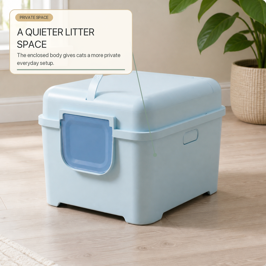 Extra-Large Enclosed Cat Litter Box