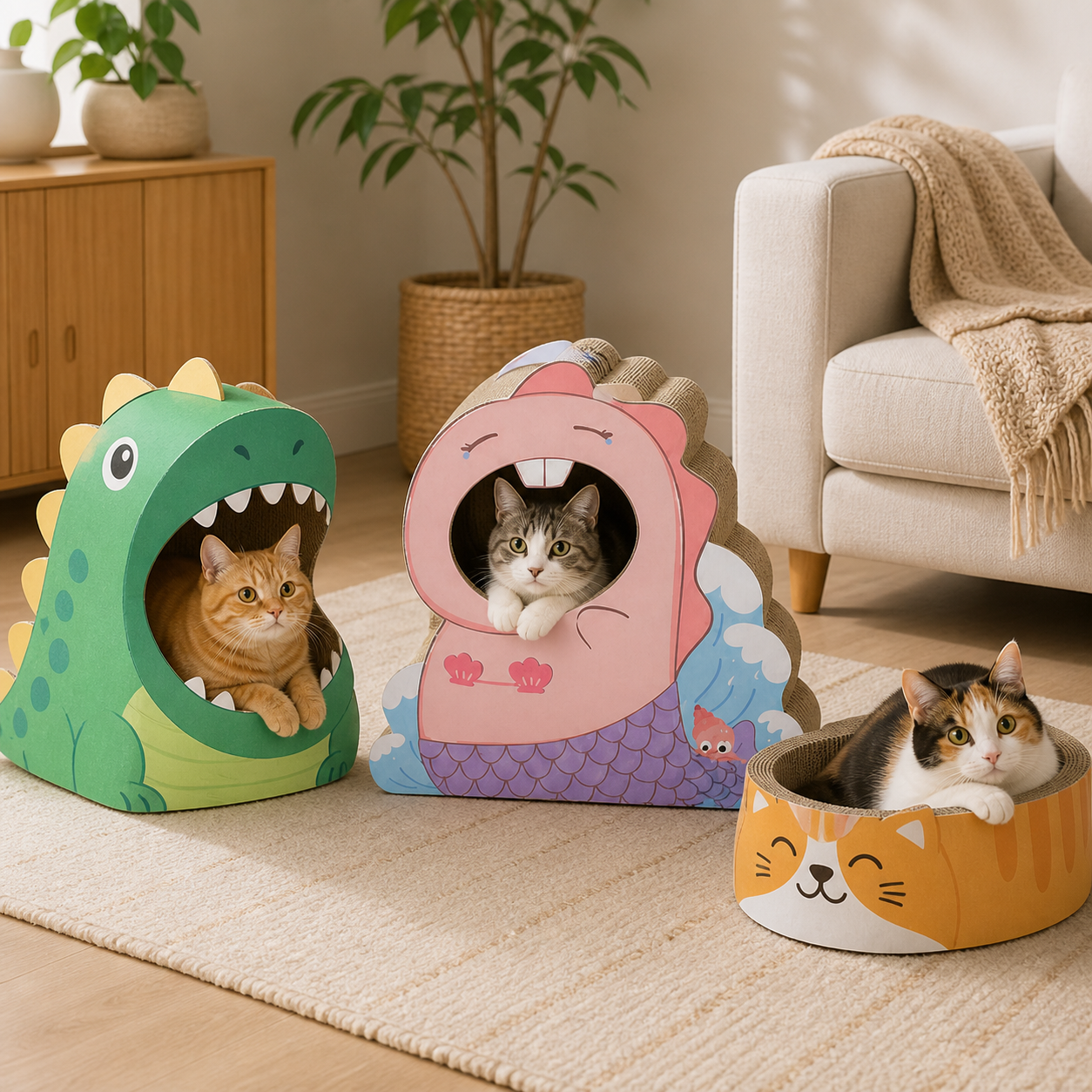 Character Cat Scratcher Hideaway