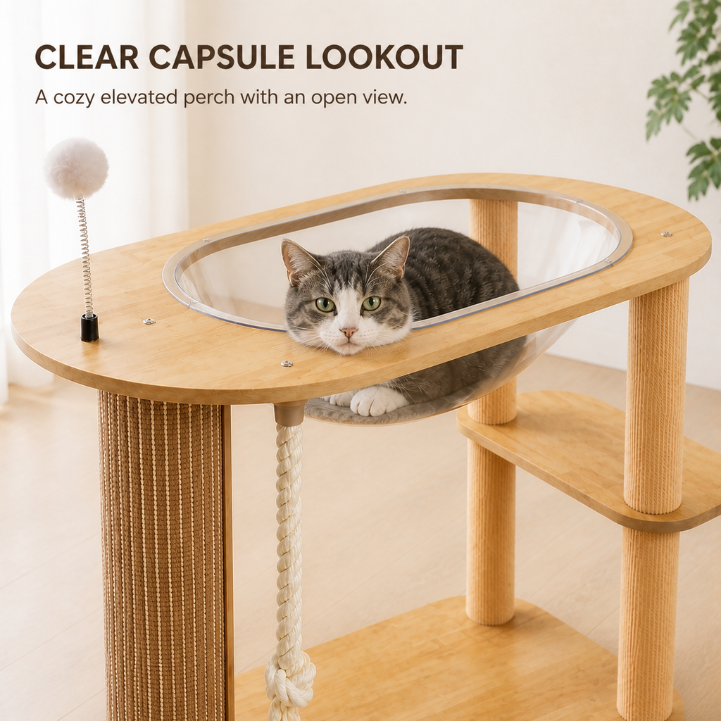 Space Capsule Cat Tree