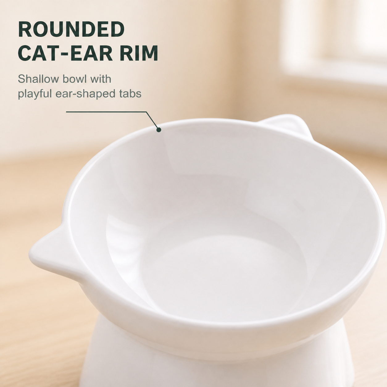 Raised Cat Food Bowl