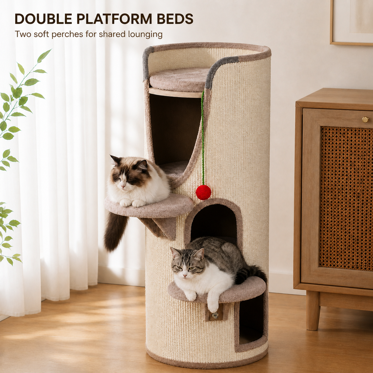 Multi-Level Sisal Cat Tree