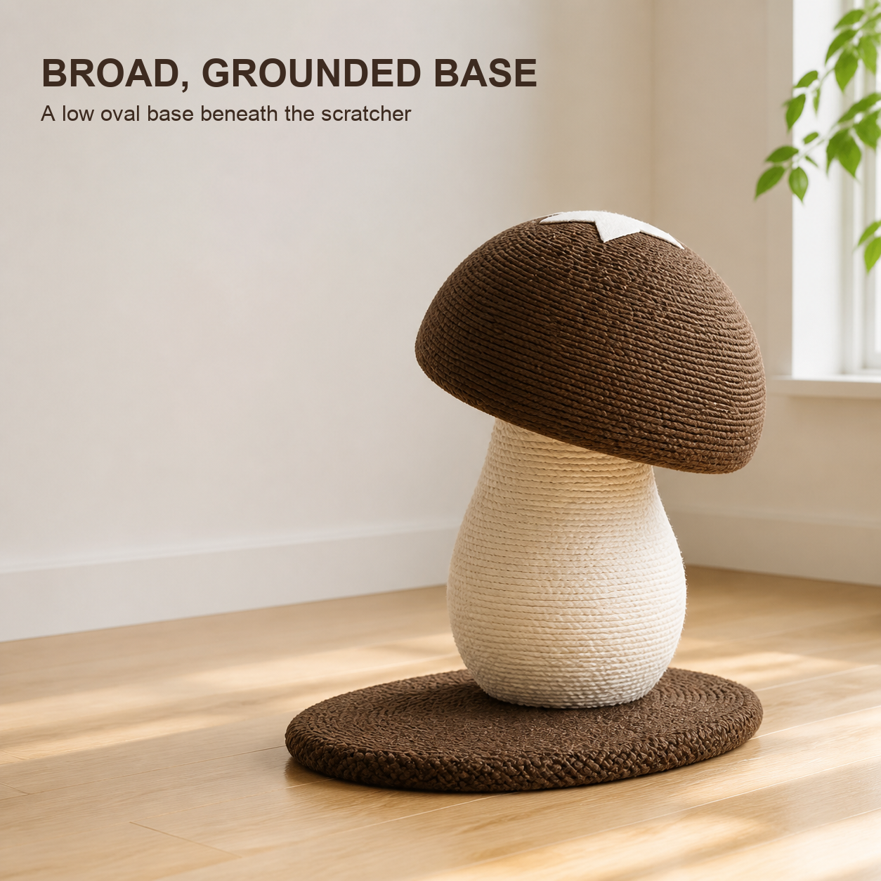 Mushroom Sisal Cat Scratcher