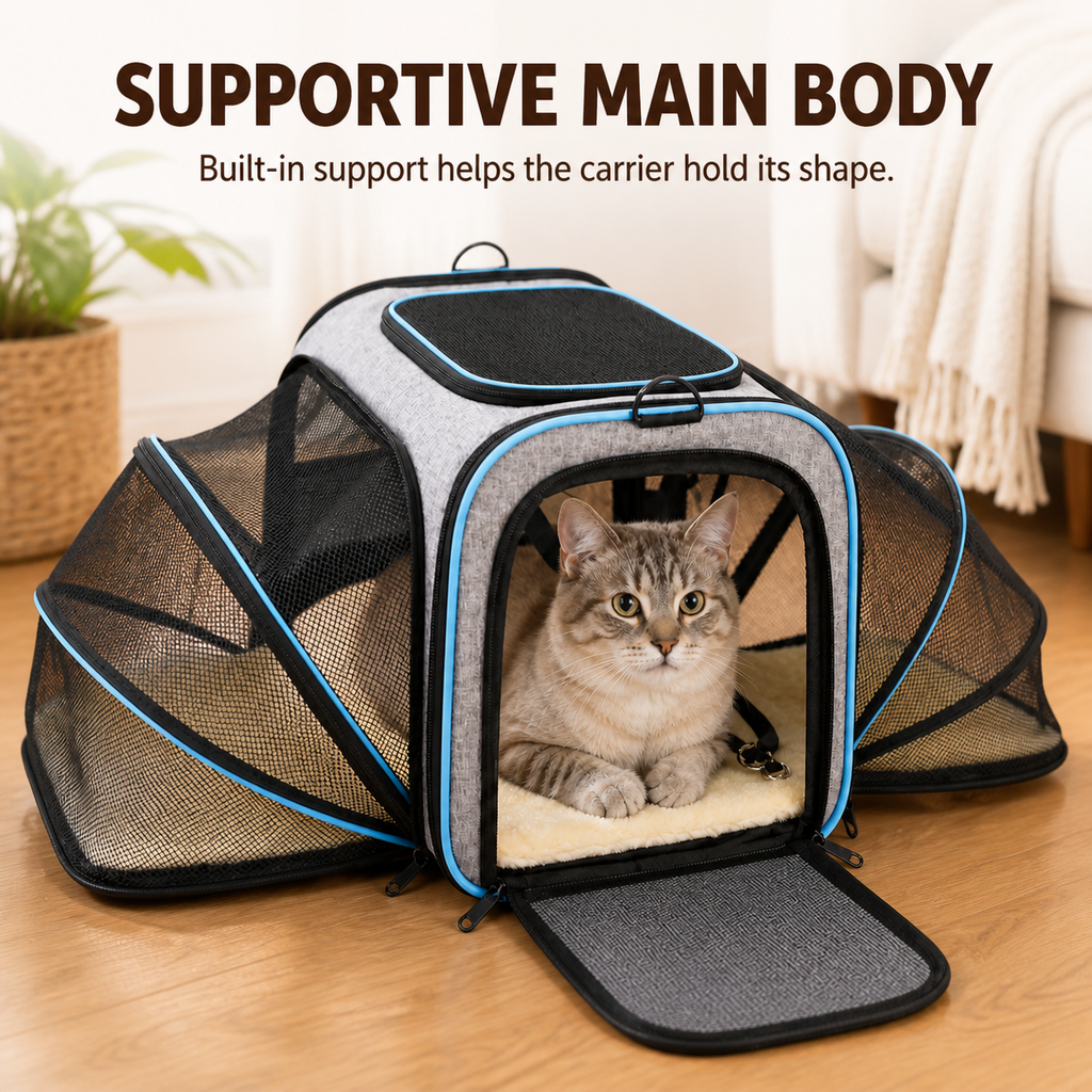 Expandable Soft Cat Carrier