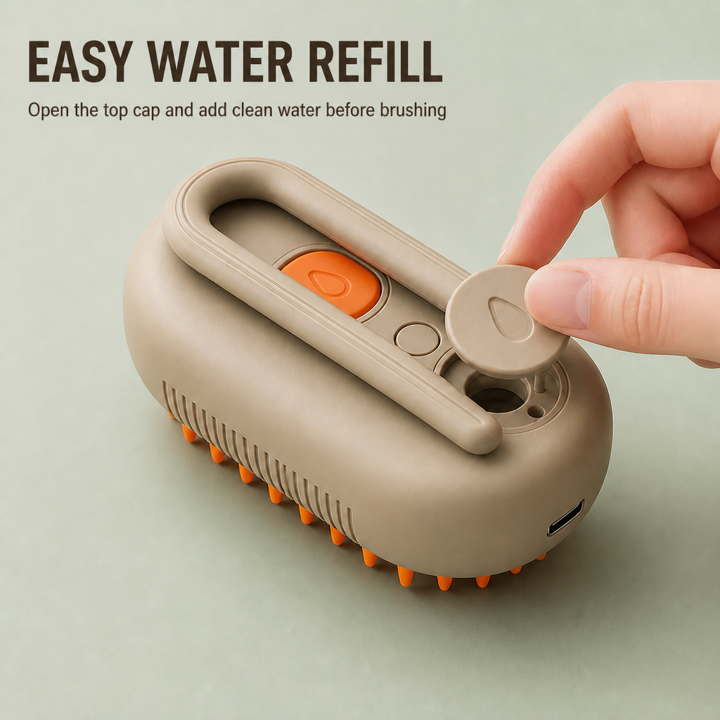 Cat Paw Steam Grooming Brush
