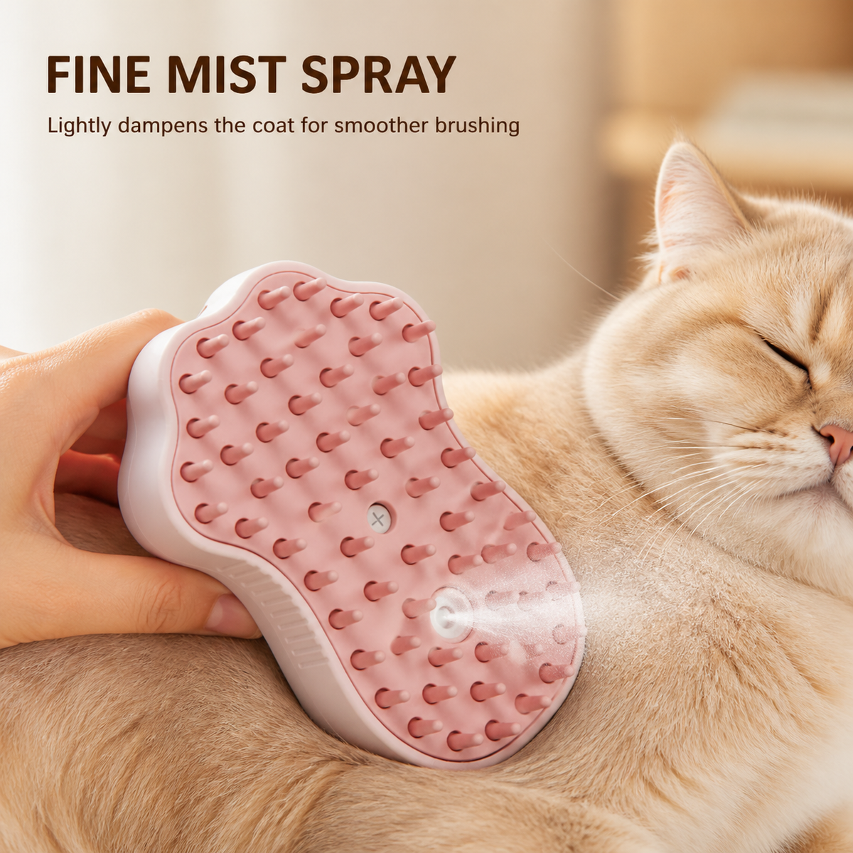 Cat Paw Spray Grooming Brush