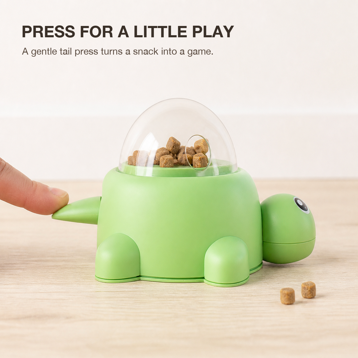 Little Turtle Press-and-Feed Toy