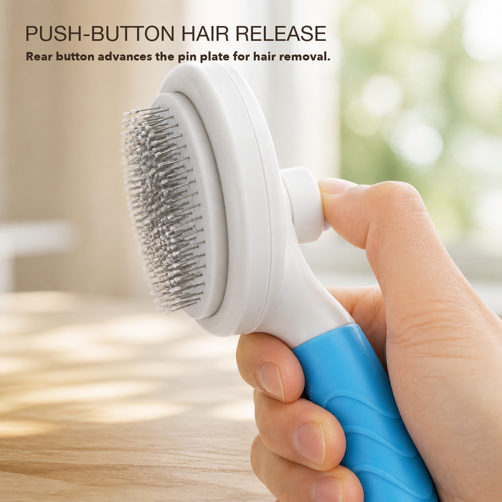 Self-Cleaning Cat Slicker Brush