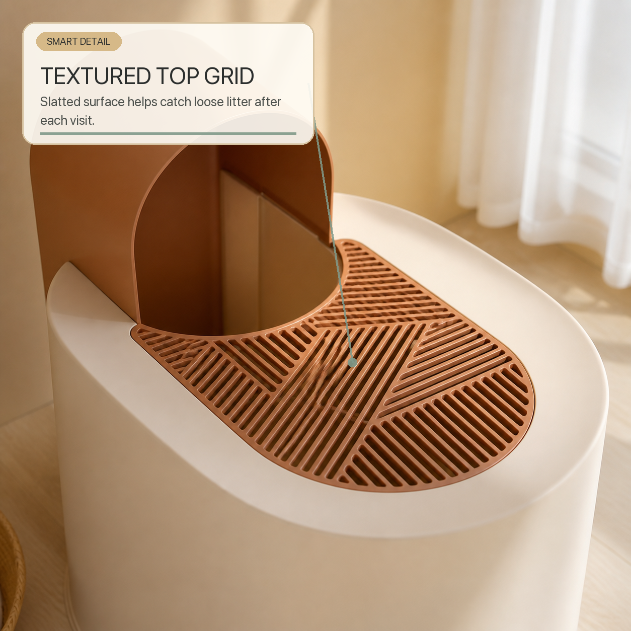 Top-Entry Enclosed Cat Litter Box