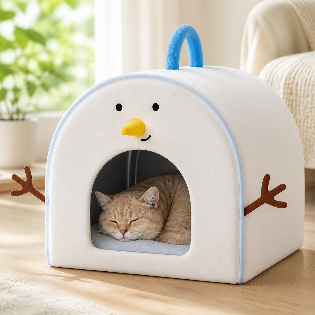 Cooling Cat Ice House Bed