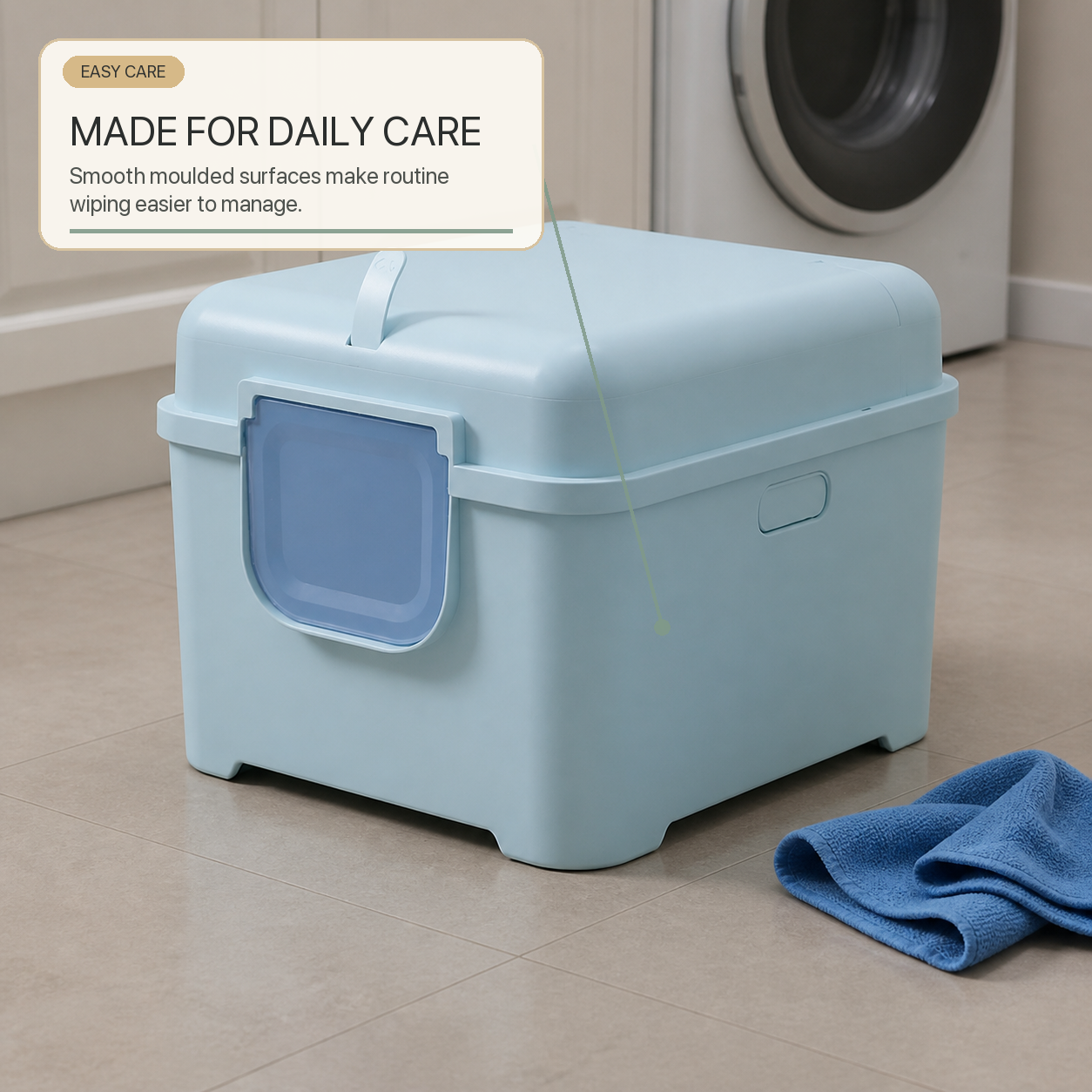Extra-Large Enclosed Cat Litter Box