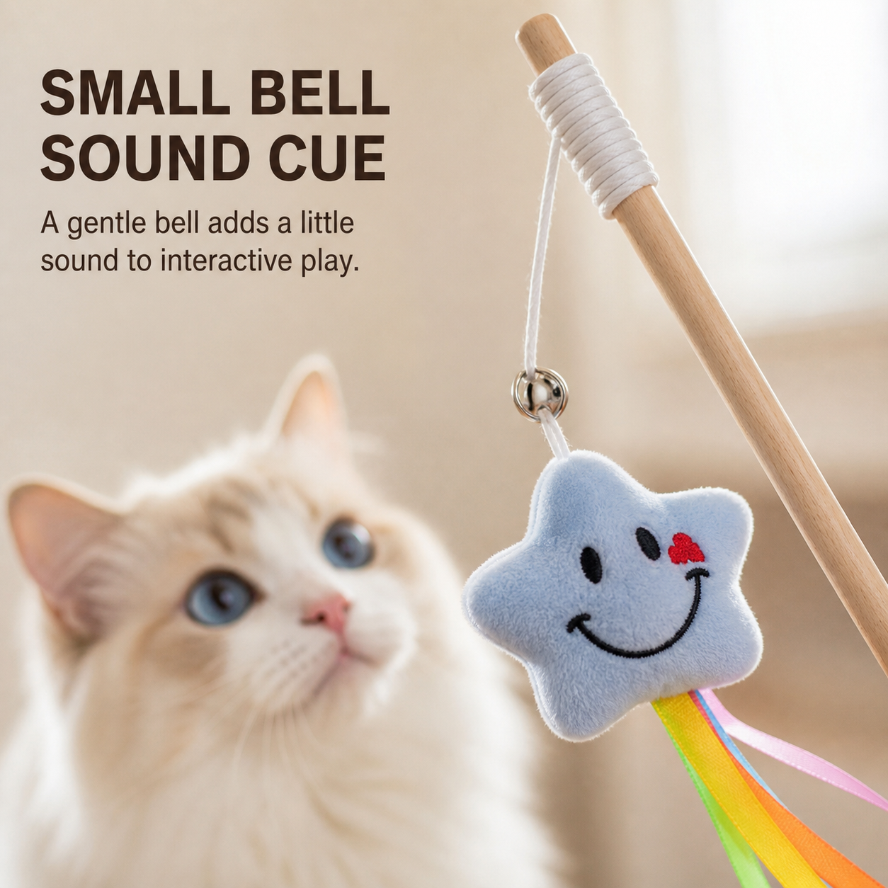Wooden Cat Teaser Wand
