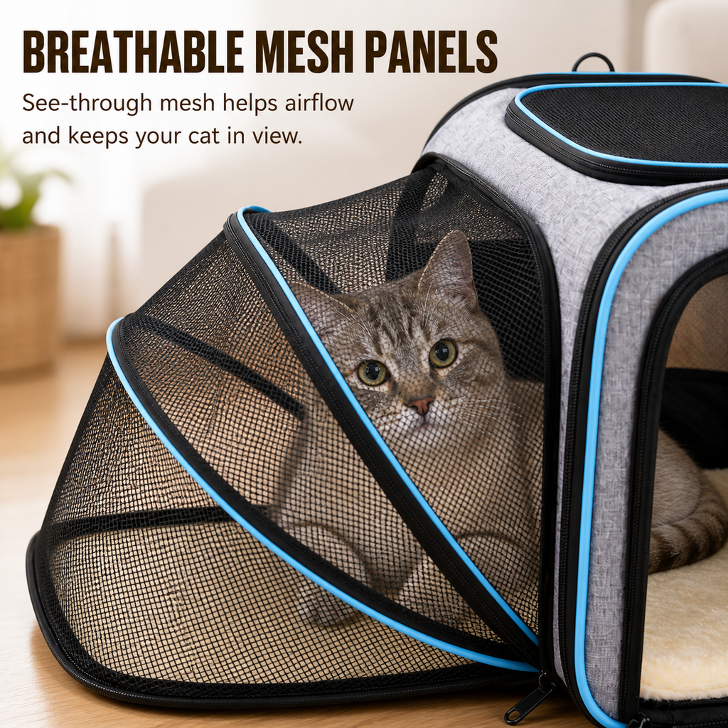 Expandable Soft Cat Carrier