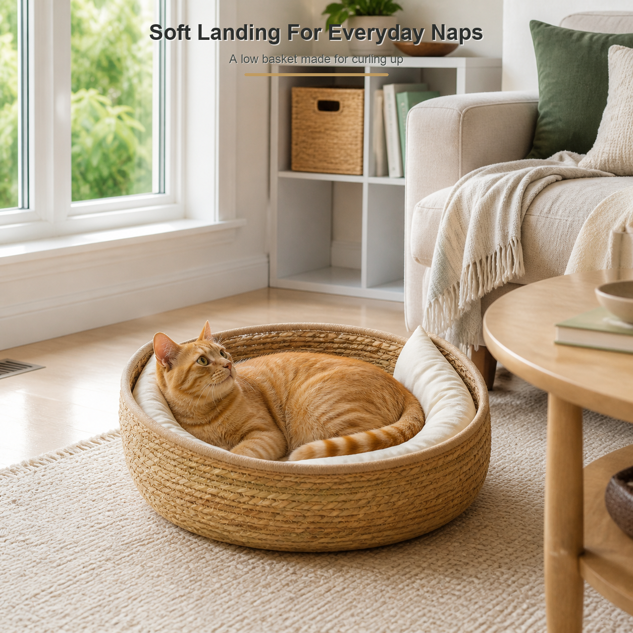 Cotton Rope Cat Basket Bed