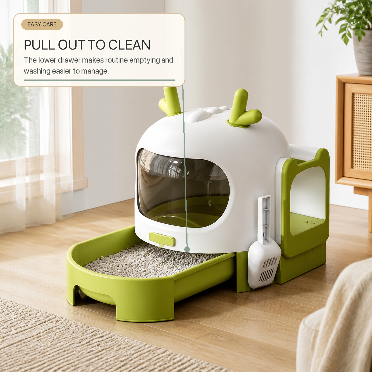 Jumbo Pull-Out Cat Litter Box