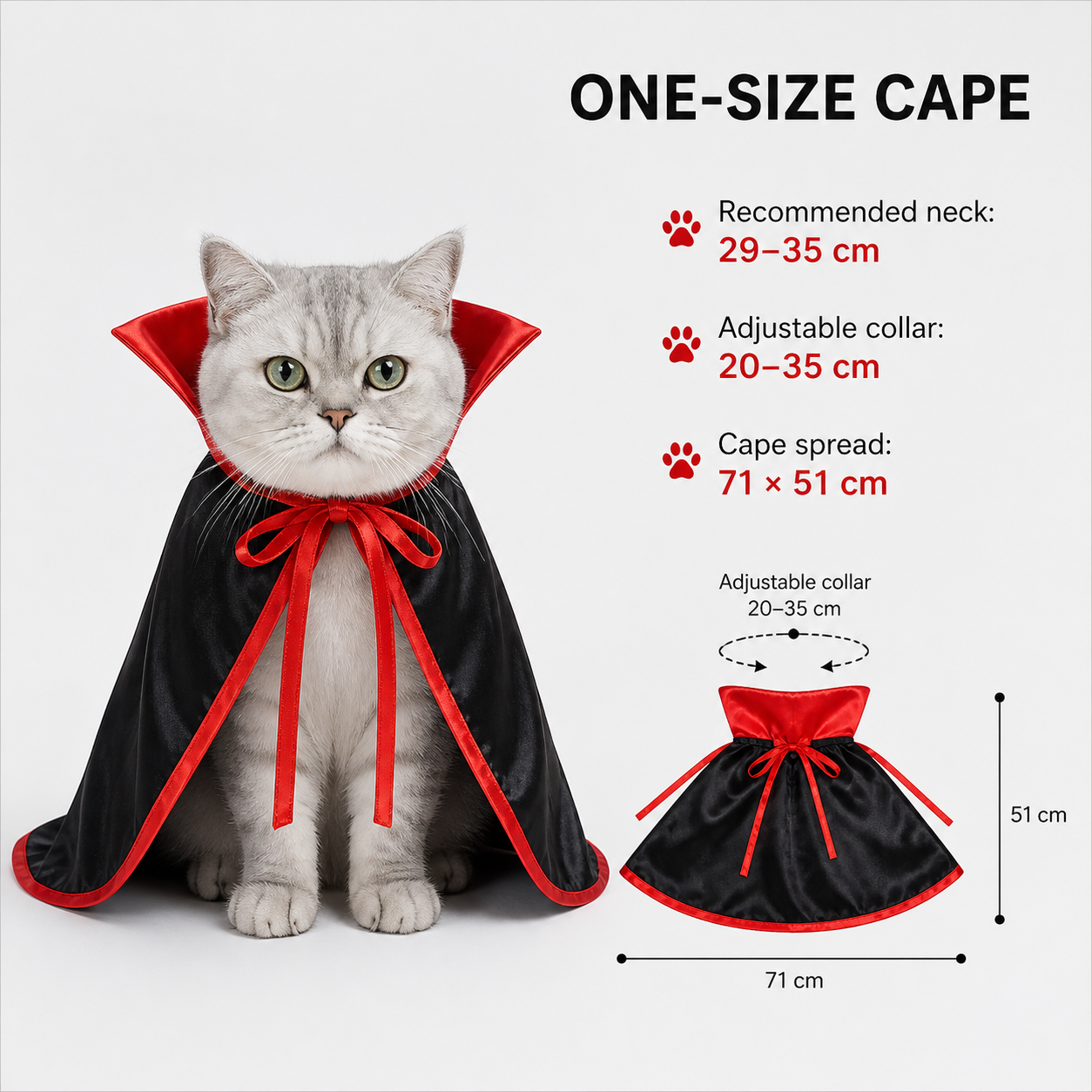 Vampire Cat Cape
