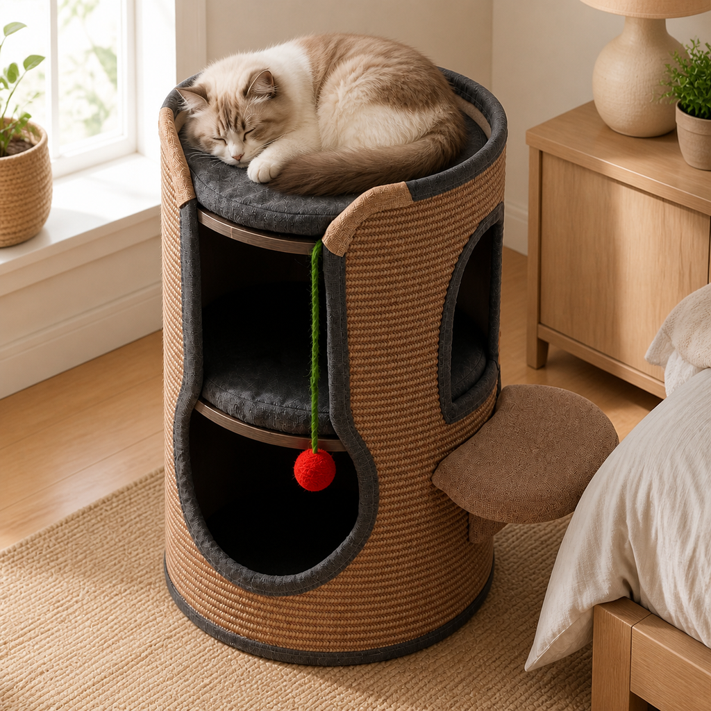Multi-Level Sisal Cat Tree