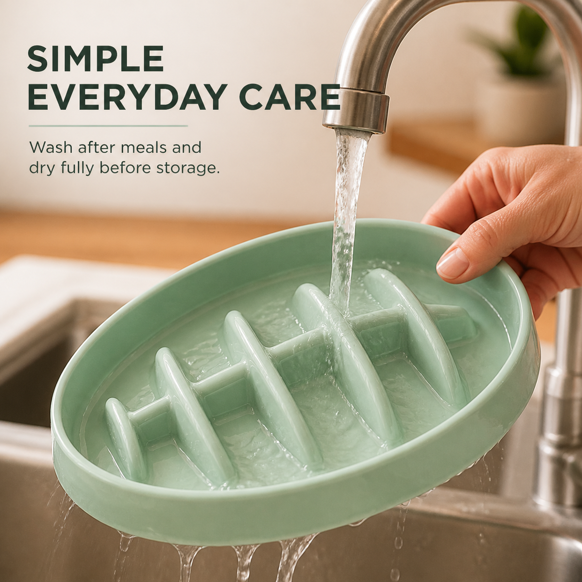 Fishbone Slow Feeder Bowl