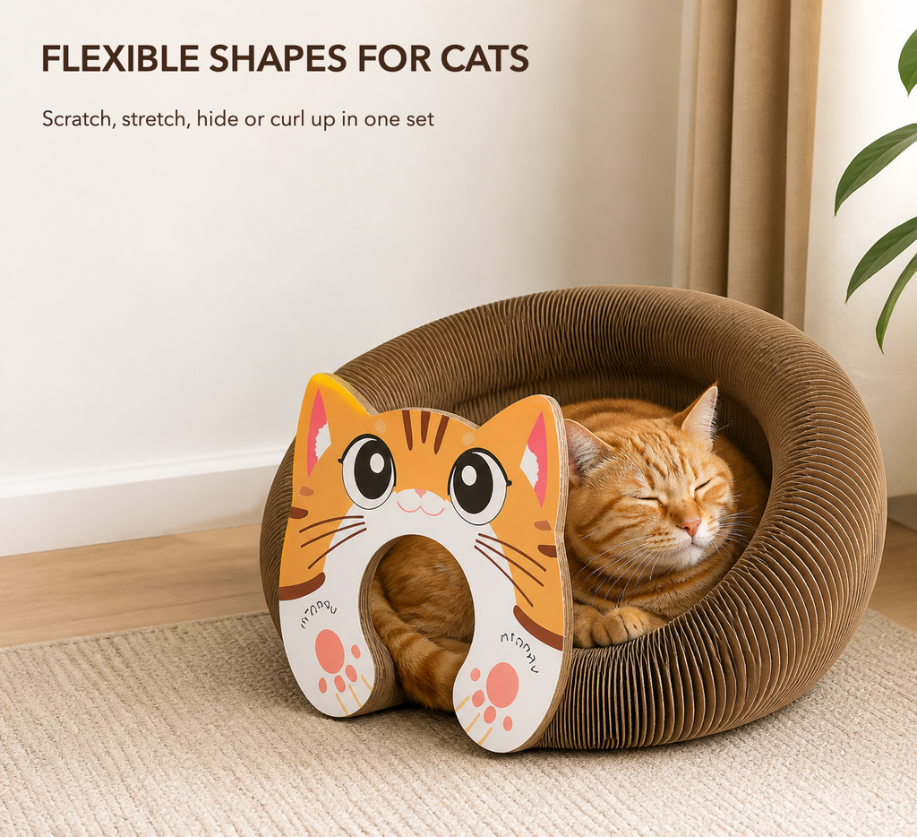 Magnetic Kitty Kurls Cat Scratcher