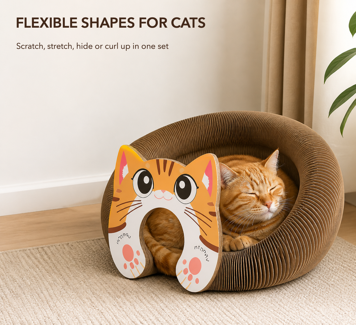 Magnetic Kitty Kurls Cat Scratcher