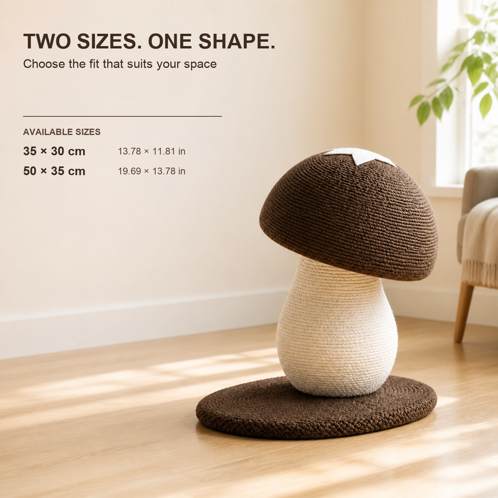 Mushroom Sisal Cat Scratcher