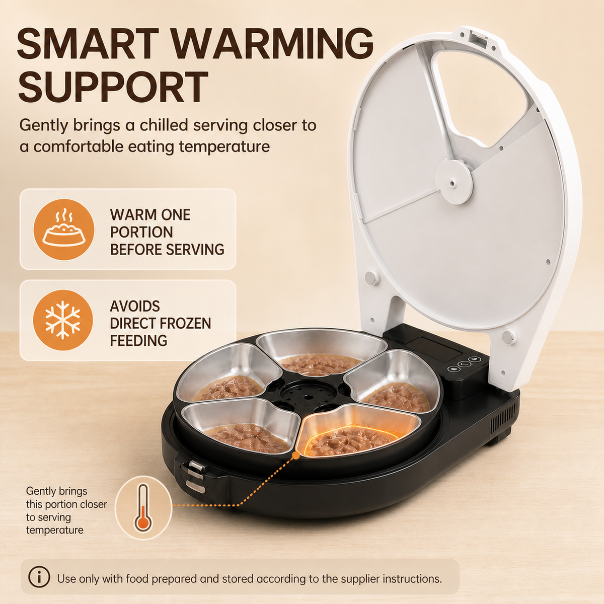 Refrigerated Wet Food Cat Feeder