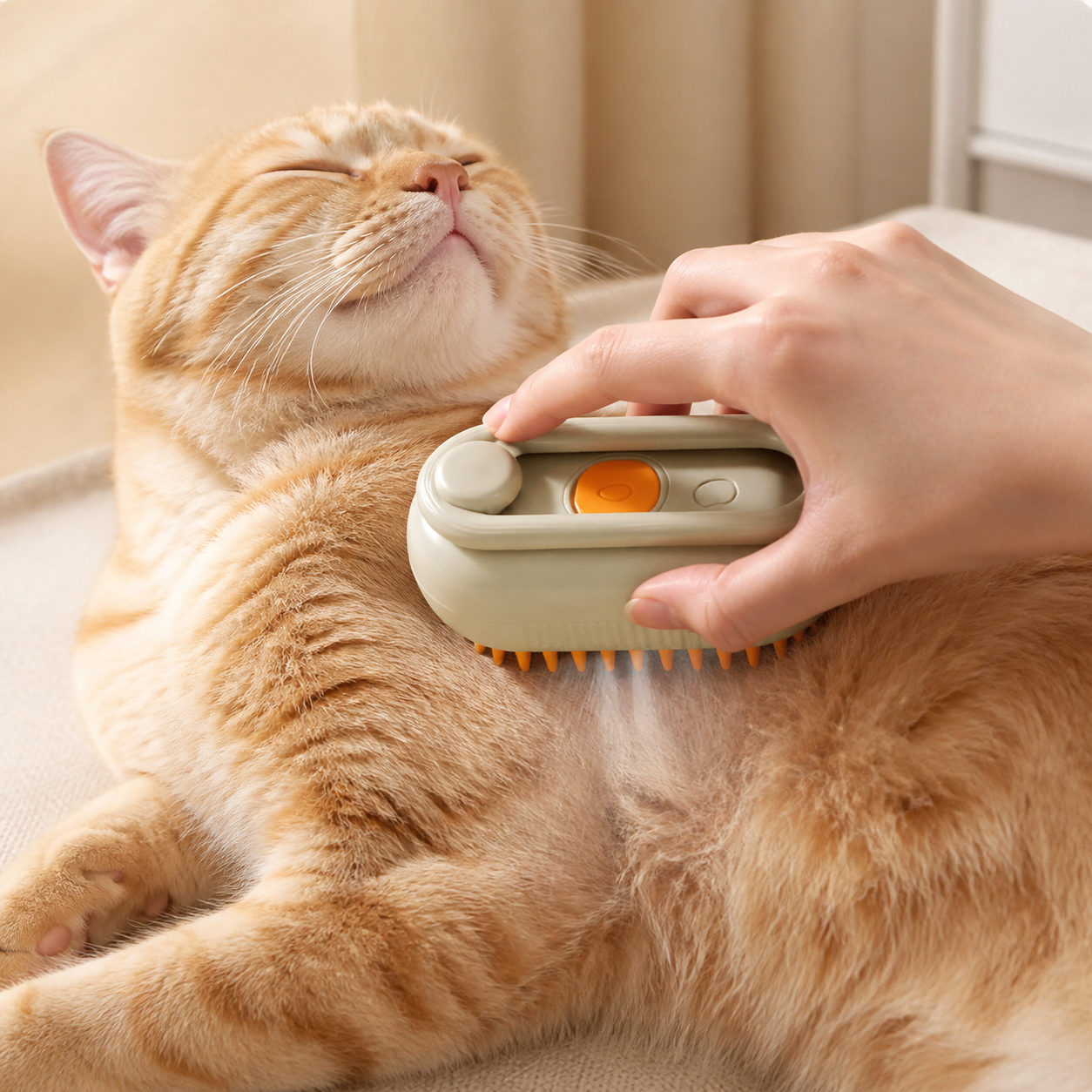 Cat Paw Steam Grooming Brush