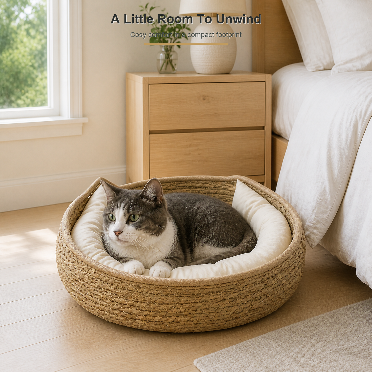 Cotton Rope Cat Basket Bed