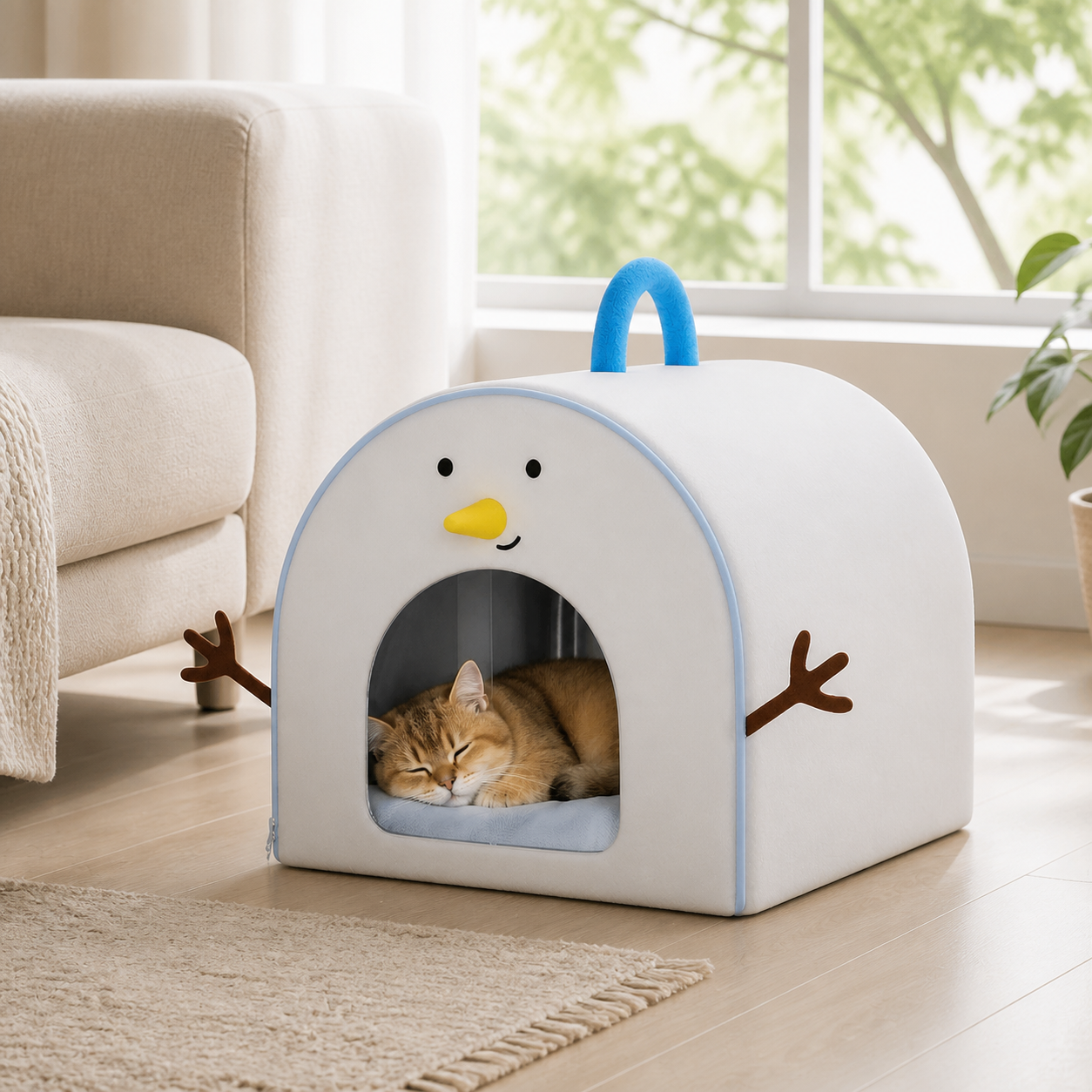 Cooling Cat Ice House Bed