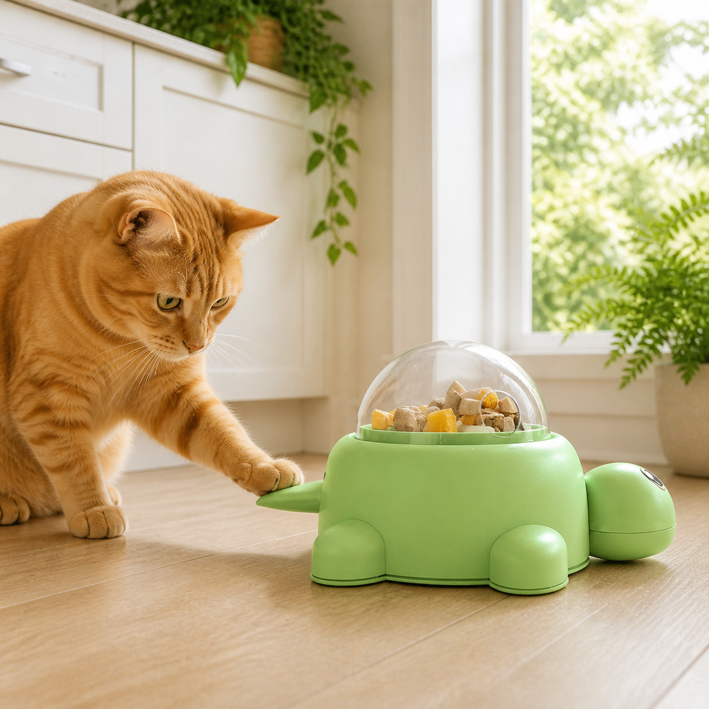 Little Turtle Press-and-Feed Toy