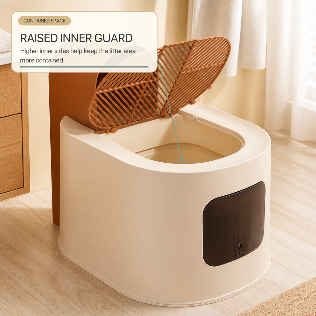 Top-Entry Enclosed Cat Litter Box
