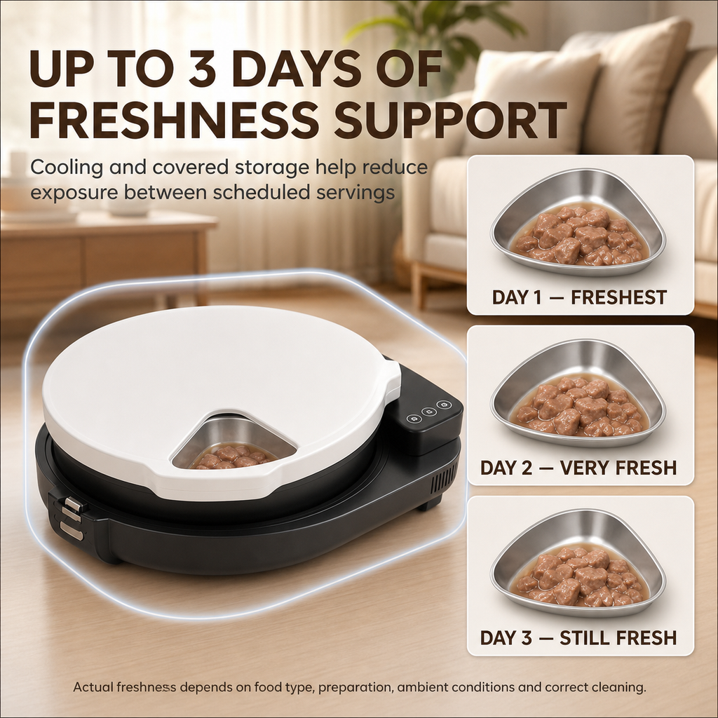 Refrigerated Wet Food Cat Feeder