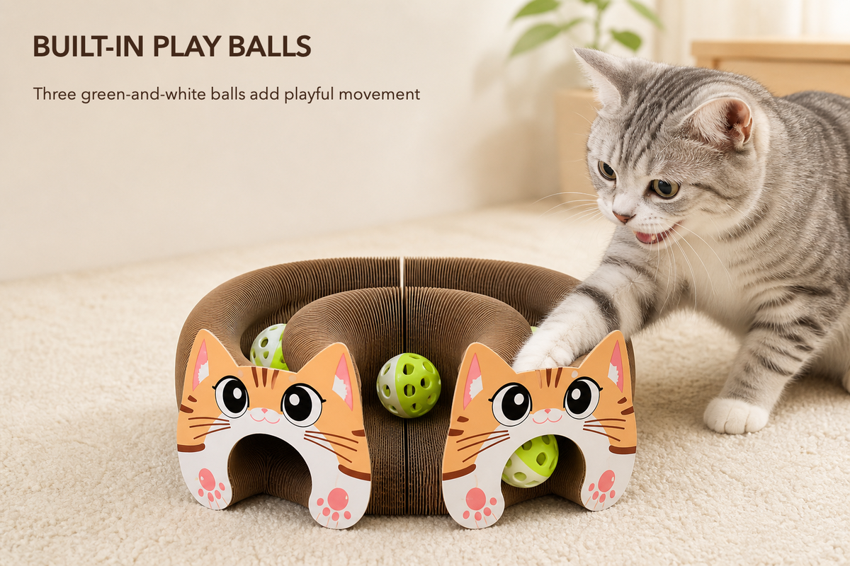 Magnetic Kitty Kurls Cat Scratcher