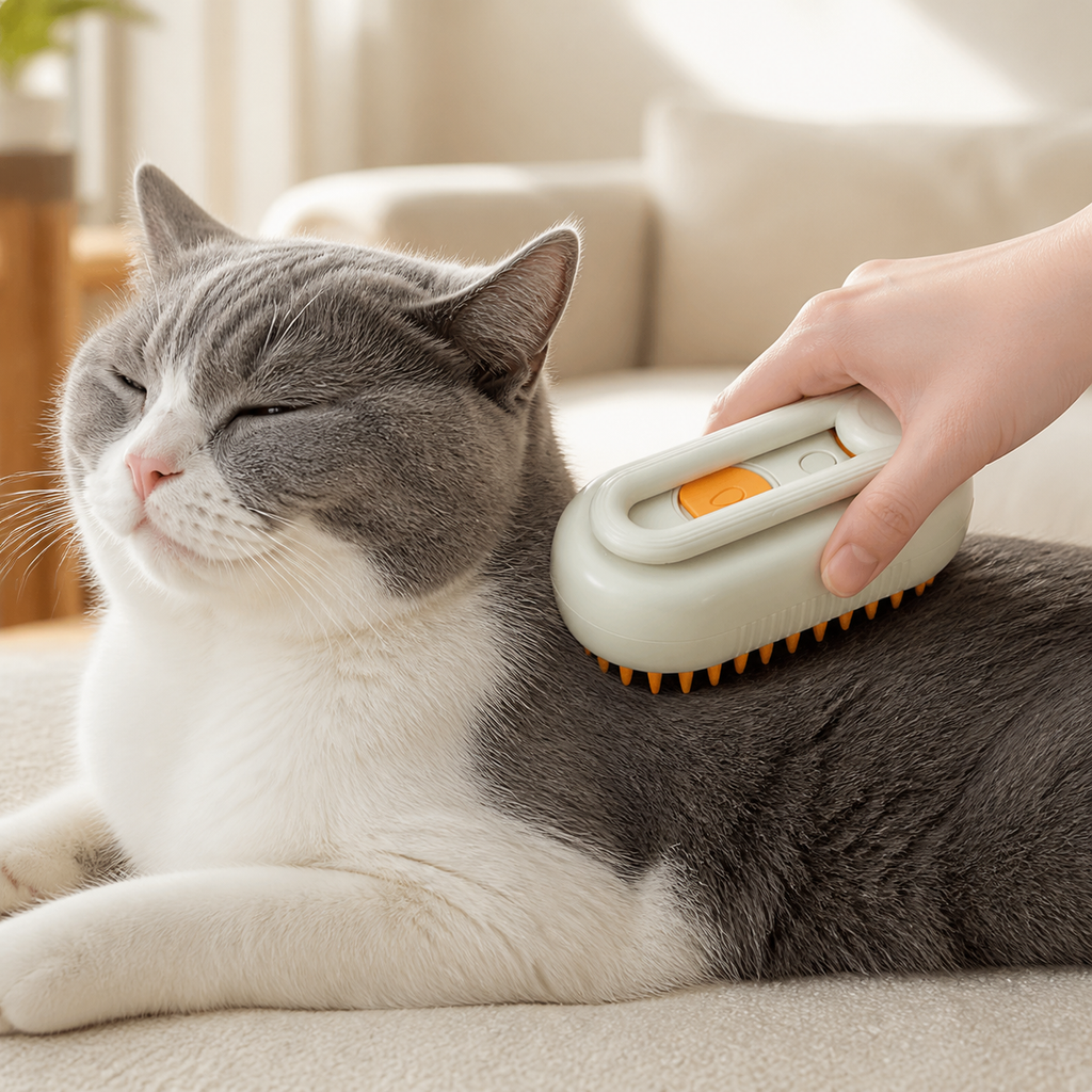 Cat Paw Steam Grooming Brush