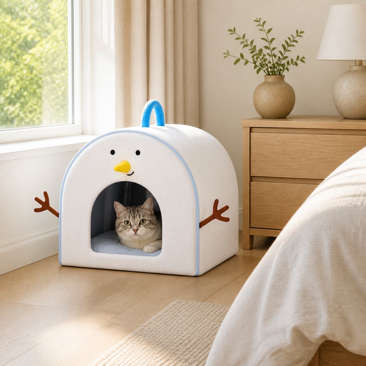 Cooling Cat Ice House Bed
