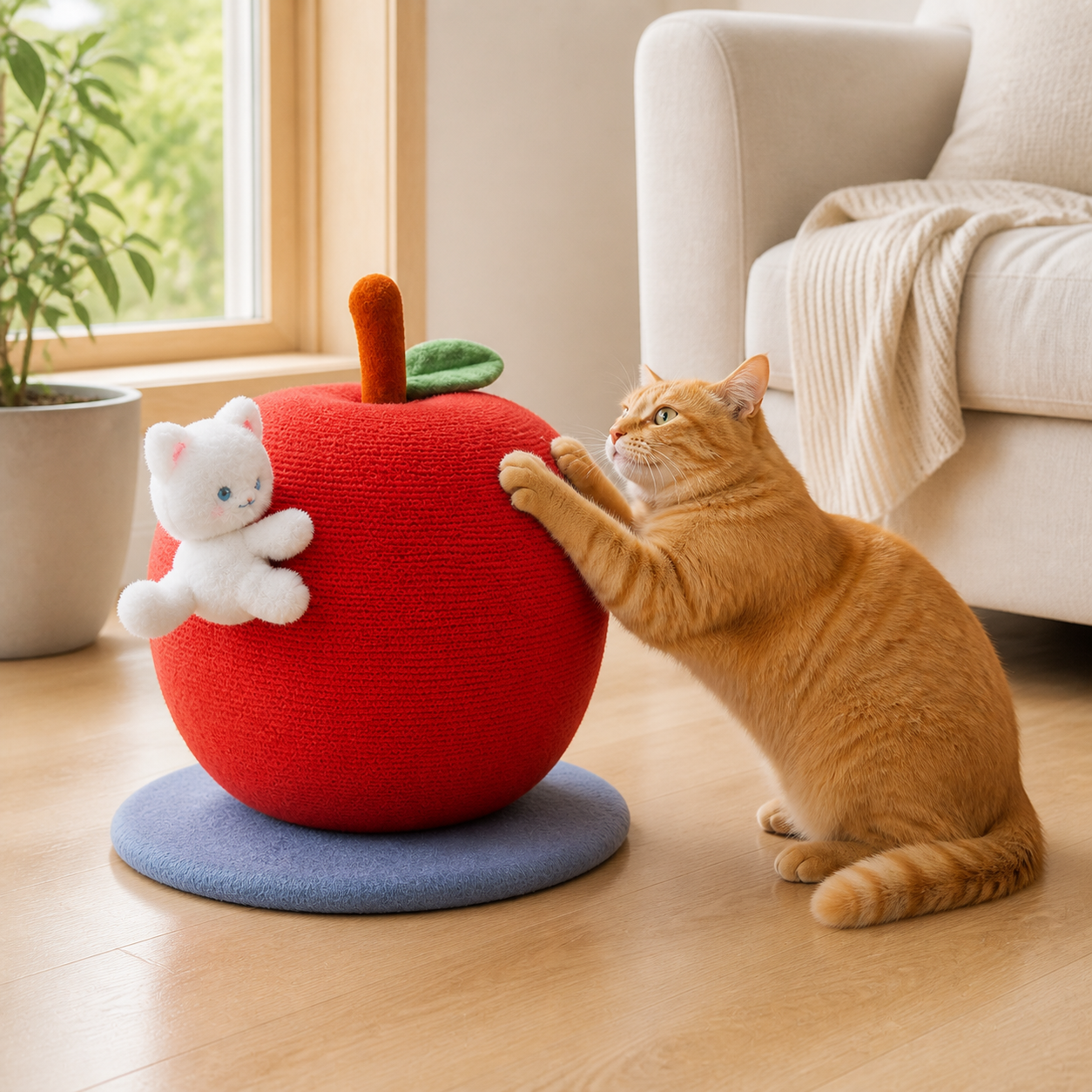 Apple Cat Scratching Post