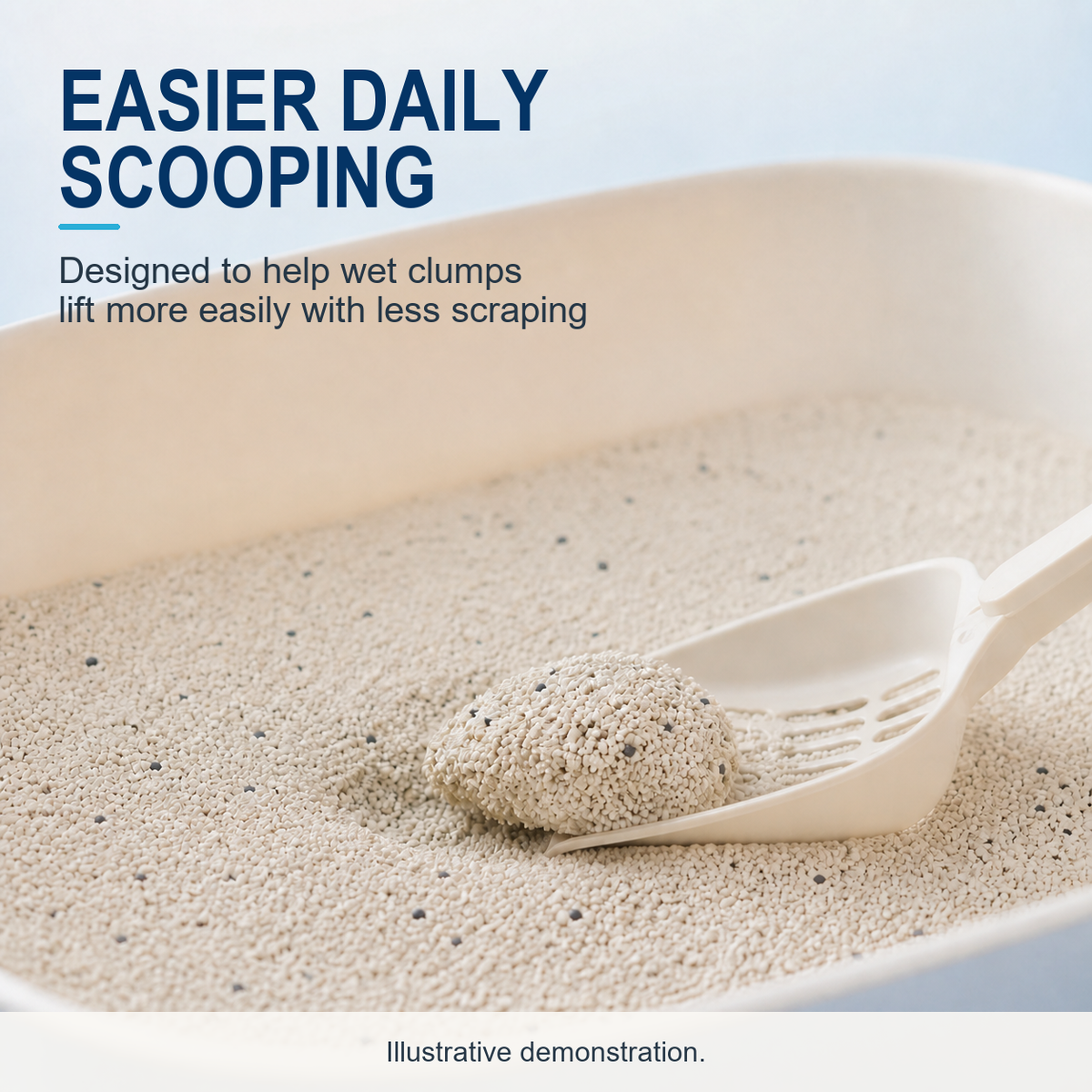 Odor-Control Fine-Grain Cassava Blend Cat Litter | Fast Clumping, Low Dust & Easy Scooping | 2kg