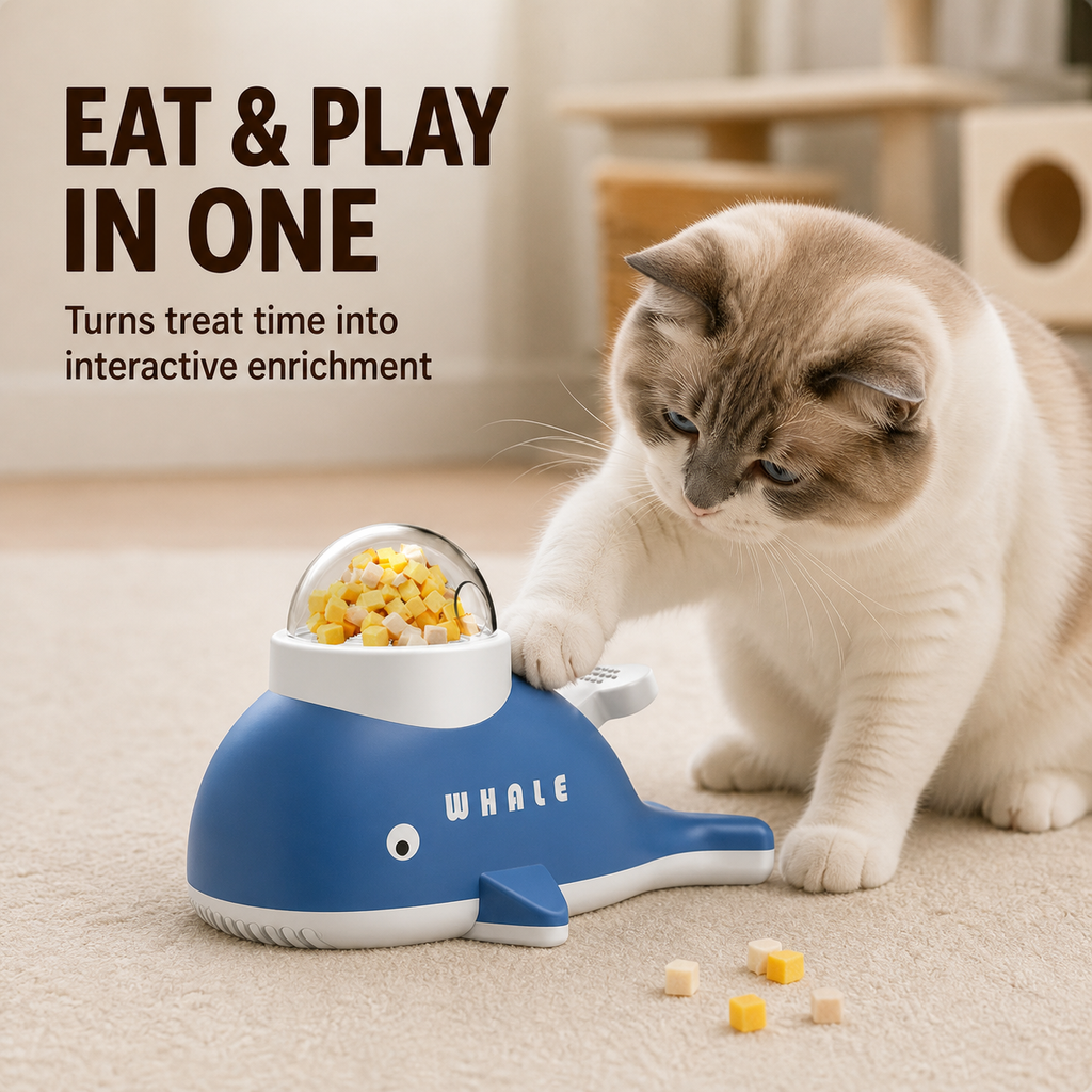 Whale Treat Dispenser Puzzle Toy