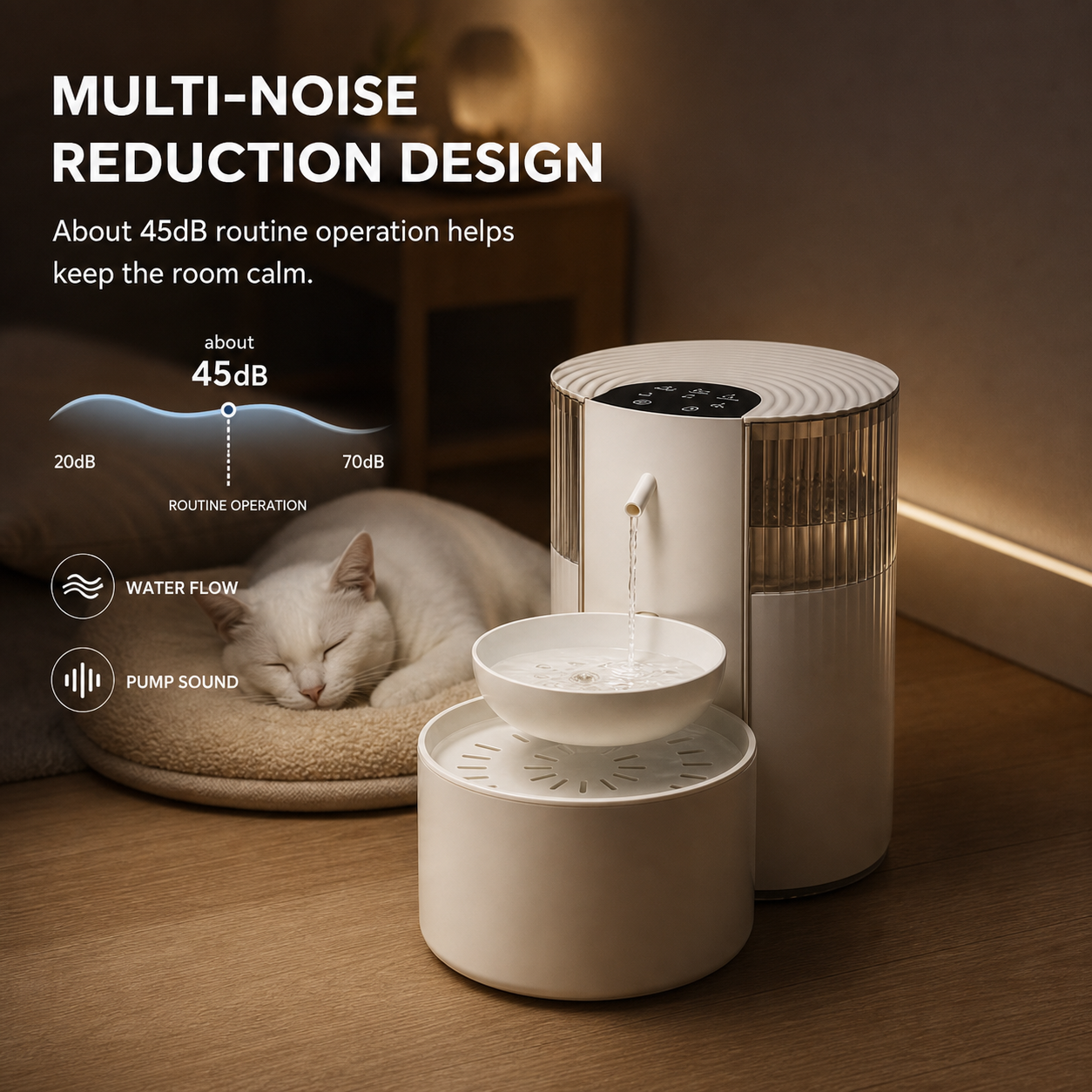 Rechargeable Cat Water Fountain