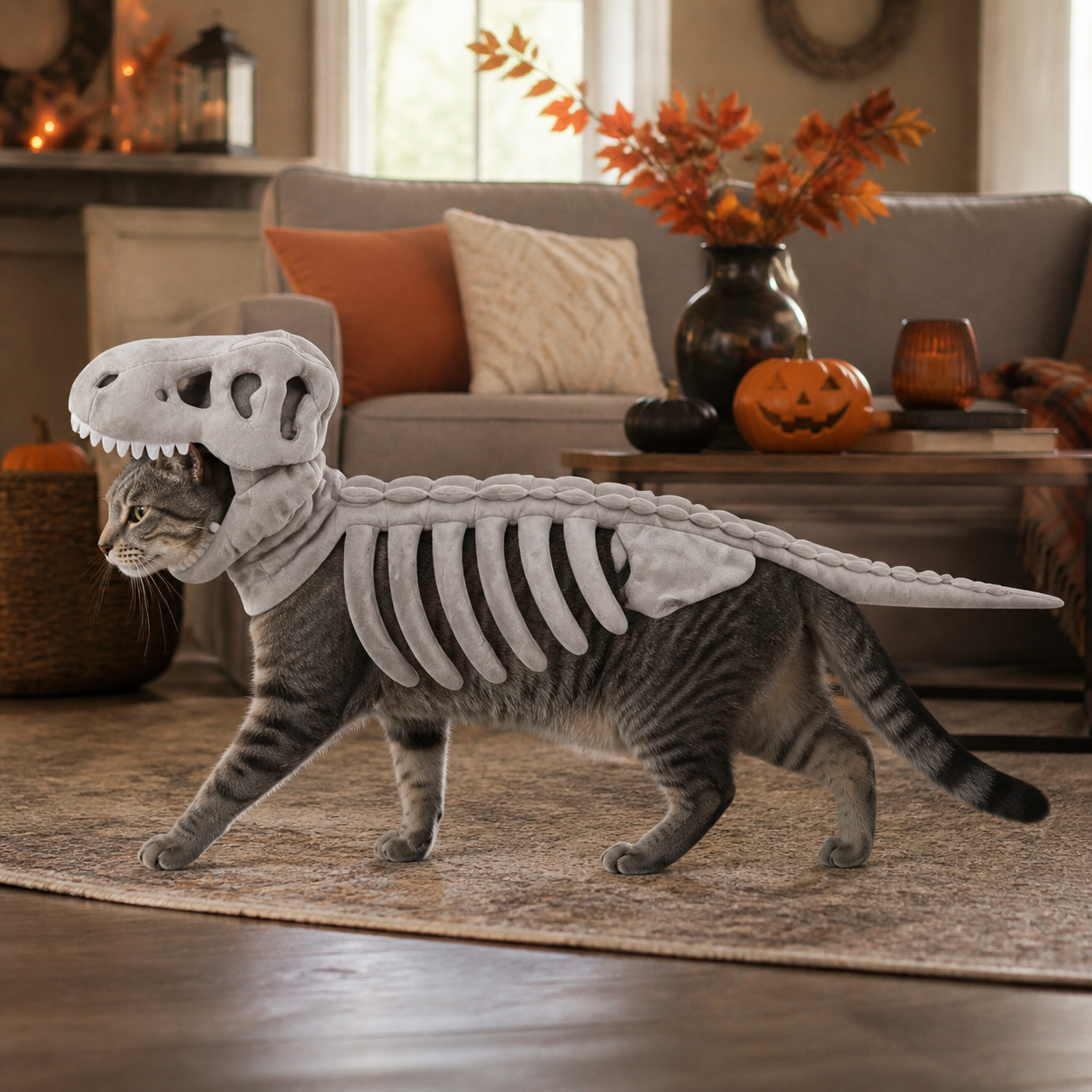 Dinosaur Skeleton Cat Costume