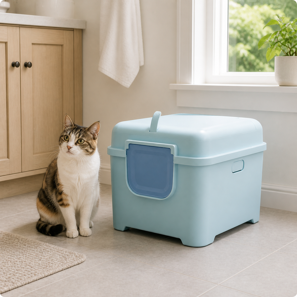 Extra-Large Enclosed Cat Litter Box